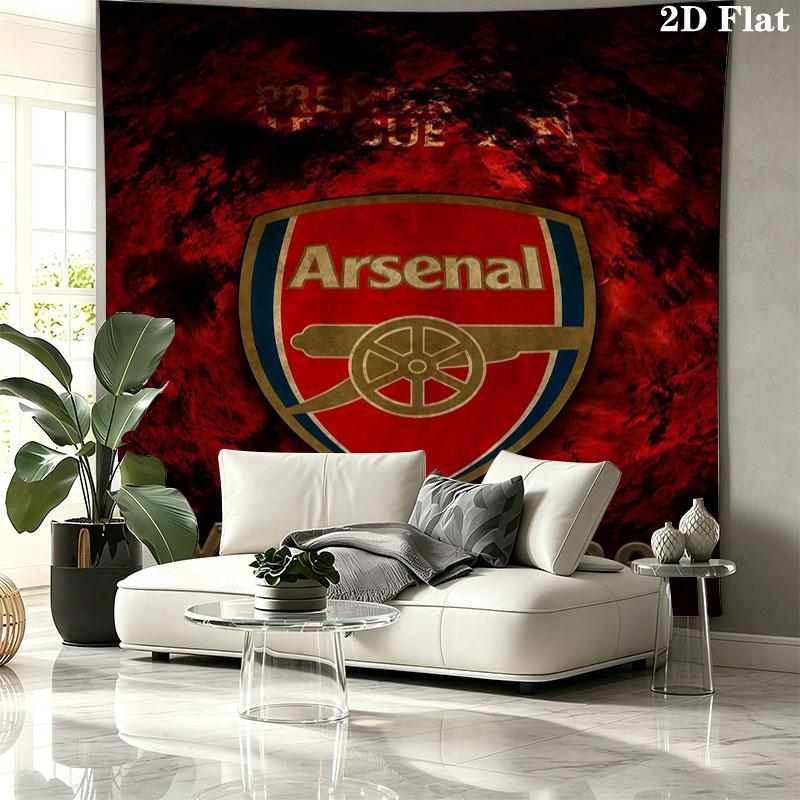 Arsenal F Custom Name Wall Tapestry Aesthetic Wall Hanging Printed Fabric Blanket Decorative Tapestries for Bedroom Living Room Home Decor