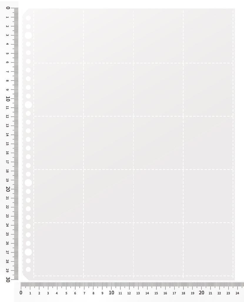 Seiun Shoten Chocolate Perfect Pocket A4 Stickers, Large/Neo Size, Refills, Size, Clear, 10-Pack