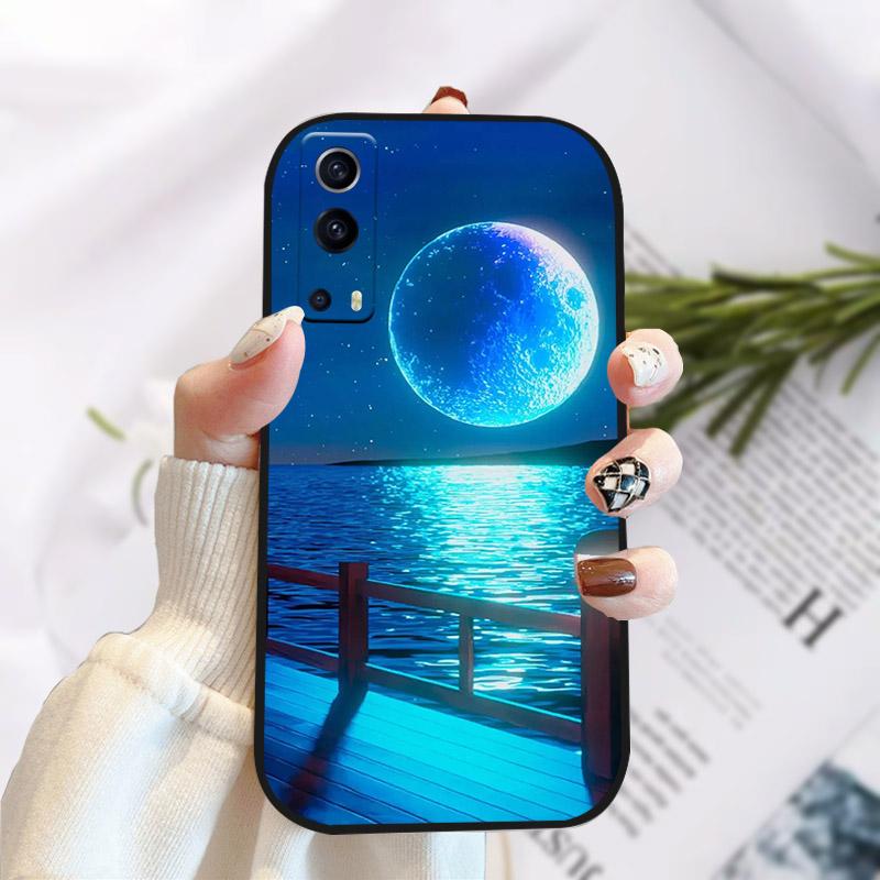 For Vivo Y72 Y52 5G Case Cover Stylish Painted Silicone Soft TPU Phone Protective Shell For Vivo Y 72 52 5G Shockproof Bumper