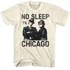 Blues Brothers No Sleep Til Chicago Heren T-shirt Road Trip Jake & Elwood Belush