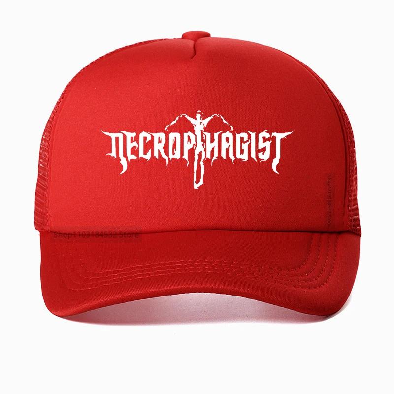 Authentic Necrophagist Band hat The Stillborn One Song Lyrics Hip Hop Caps Summer Mesh Trucker Caps Casquette necrophagist Adjustable