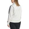 adidas Originals Adicolor Firebird Track Logo Print Striped Loose Fit Stand Collar Long Sleeve Jacket Women Jackets White JF6547