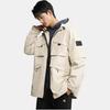 Calvin Klein Casual Outdoor Sports Multi-Pocket Simple Patch Hooded Spring Autumn Jacket Men Jackets J322943-ACI