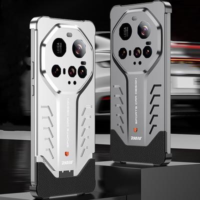 Capa para Xiaomi Mi 15 Ultra Fivela Elástica Dissipação de Calor Estrutura de Liga de Alumínio Capa de Metal Sem Bordas para Xiaomi 15 Ultra 15Pro Mi15