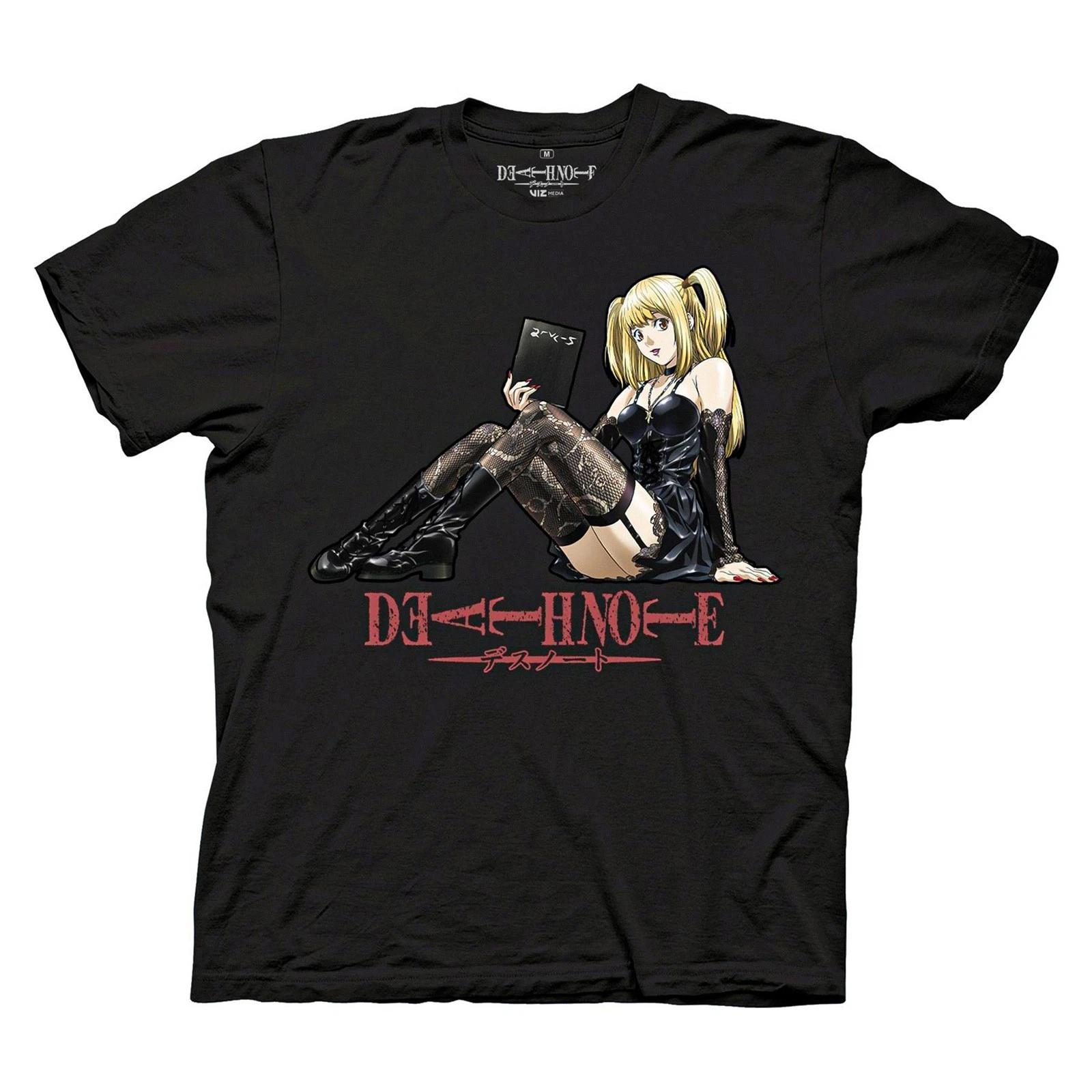 Death Note - Misa Amane on Logo Adult T-Shirt - Black - Officially Licensed XS