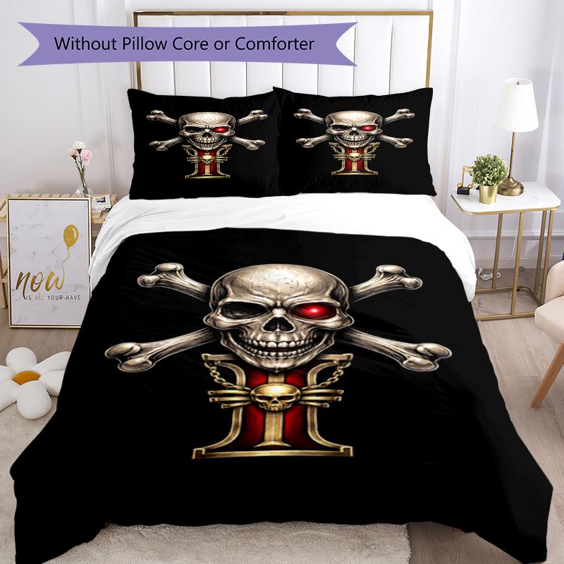 3pcs Warhammer 40k Bedding Set Duvet Cover Closure Includes 1 Duvet Cover & 2 Pillowcases, Soft and Comfortable for All Seasons.