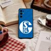 Capa Clássica S-Schalke-es 04 Padrão P Para Celular Samsung S 25,24,23,22,30,21,10,9,Ultra,Plus,Lite,FE,4,5 G Capa Preta Macia