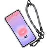 Case for Samsung Galaxy A37 5G, Shockproof Protection with Detachable Robust Bracelet Grey
