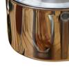 Stainless Steel Camping Kettle Removable Handle Portable 304 Stainless Steel Cooking Kettle for Outdoor Hiking