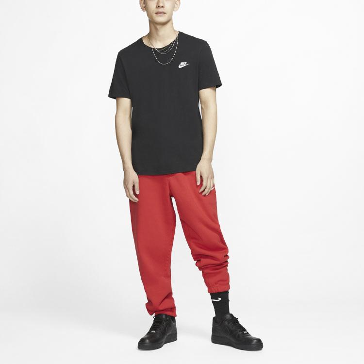 Nike Lab Collection Retro Casual Fleece Pants Men Bottoms University-Red AV8279-657