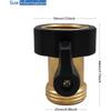 1pc 3/4 '' Garden Hose Shut Off Valve Connector, Garden Hose Quick Connect Fittings 3/4 Inch,Solid Brass Pipe Connecting,No Leaking