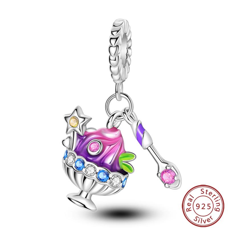 Dessert Afternoon Tea Series Copper Coffee Cake Pizza Fries Sweet Charms Beads 3Mm Diy Fine Jewelry Making