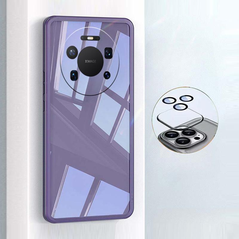 For Huawei Mate 80 Pro Case Camera Protection Semi Transparent Soft Silicone Shockproof with Lens Protector Films