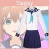 Stylische und entzückende Anime Cosplay Schuluniform aus Polyester-Spandex-Mischung, Mehrere Größenoptionen