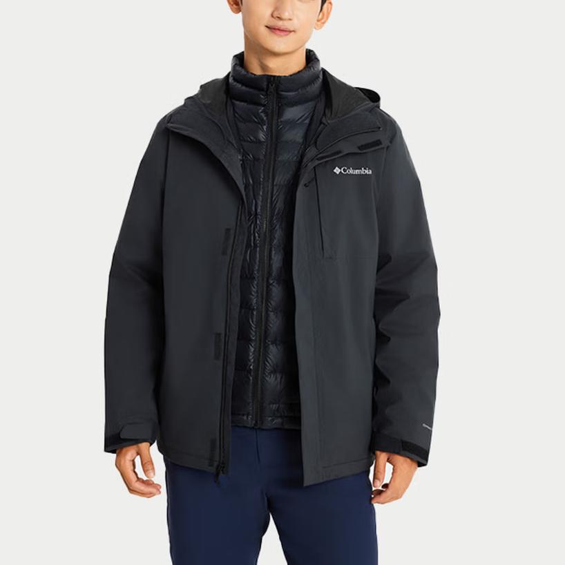 Columbia Waterproof And Warm Windbreaker Jacket Unisex Black XE5268-010