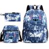 Printed Schoolbag Three-Piece Set, Primary And Secondary School Schoolbag, Backpack, Shoulder Bag, Pencil Bag.