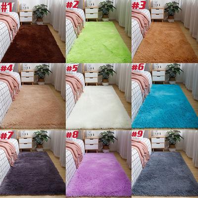 Living Room Rugs Imitation Wool Pad Fur Carpet Long Hair Soft Plush Bedroom Sofa