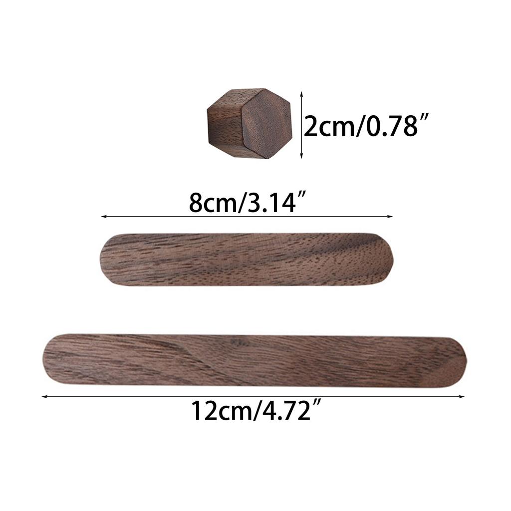 Wooden Fridge Magnet Stickers Simple Hexagon Office Magnets Message Board Ornament for Kitchen Refrigerator Home Kid Toy