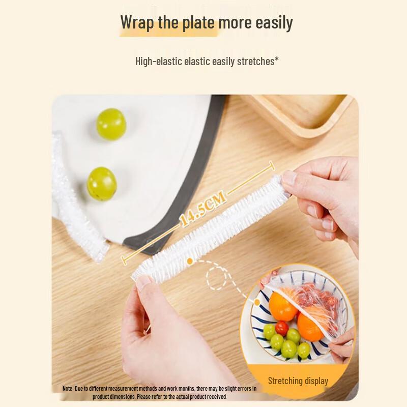 Miaojie Einweg PE Elastische Lebensmittelabdeckungen