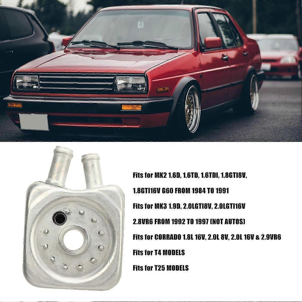 Motorölkühler 068117021B Ölkühler mit Dichtring Auslaufsicher für MK2 MK3 CORRADO T4 T25