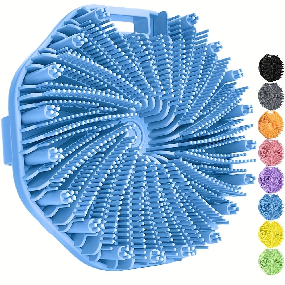 1pc Soft Silicone Exfoliating Brush Cleanser Manual Body Cleansing Scrubber Shower Gentle Massage Bath Brush Bathroom Accessorie