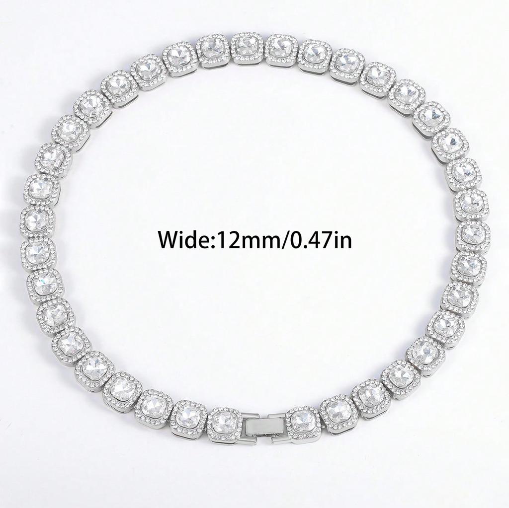 Bling Classic Miami Cuban Chain Luxury Diamond High Quality Necklace 16mm Wide Hip Pop Street Style For Men Women Daily Wear