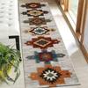 1Pcs Beautiful Floral Non-Slip Washable Area Rug Runner for Entryway, Living Room, Bedroom & Patio