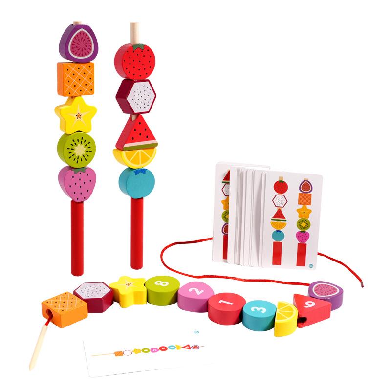 Montessori First-Class Wooden Play Sets High-Standard Color Premium-Quality Shape Premium-Quality Matching Premium-Quality Puzzle Premium-Quality