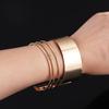 Hot Sale Jewelry Punk Personality Punk Cuff Exaggerate Bangles Zinc Zinc Alloy Luxurious Hollow Out