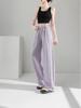 2026 Women's Trendy Solid Color Wide-Leg Cargo Pants - American Street Style, Loose, Slimming, Versatile, Hot Seller