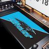Carolina Panthers Thema Premium rutschfestes Mauspadd mit genähten Kanten, strapazierfähiges Gummi-Material, für Schreibtisch & Gaming, Tolle Geschenke