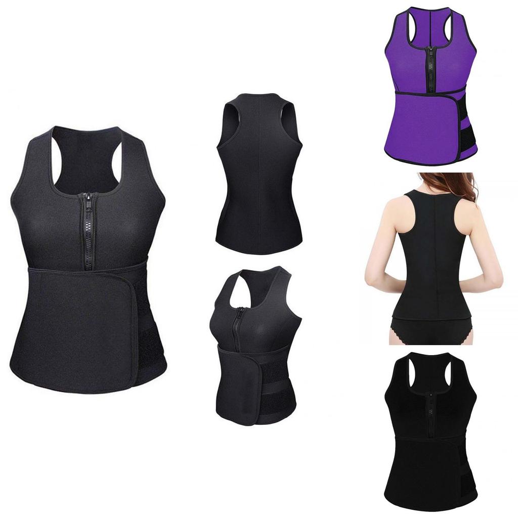 Premium Women Waist Trainer Vest With Enhanced Slimming Adjustable Sweat Belt For Effective Gym Workout