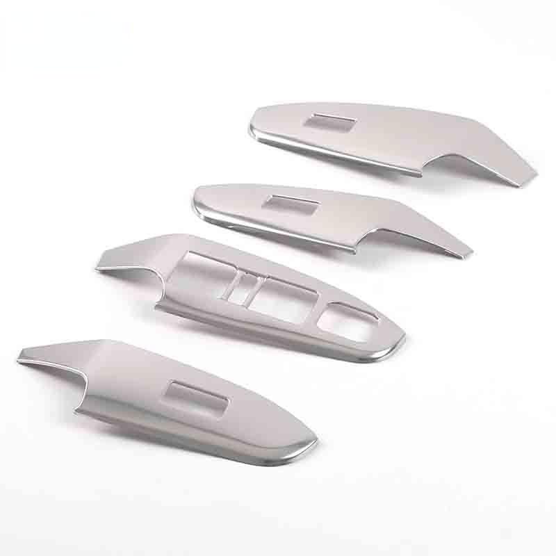 

Для Haval JOLION 2024- Декоративная рамка для подъема стекла из нержавеющей стали с рисунком из углеродного волокна Кнопка переключения подлокотника с блестками