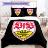 VfB Stuttgart Pattern Bedding,Quilt Set Quilt Cover Pillowcase Home Birthday Gift (1*duvet Cover+2*pillowcase,without Core)