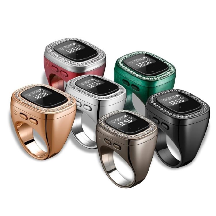 Unisex chytré prsteny s velkým počítadlem prstů Unisex modlitební prsteny Digitální zařízení počítadla Tasbeeh pro islámskou modlitbu