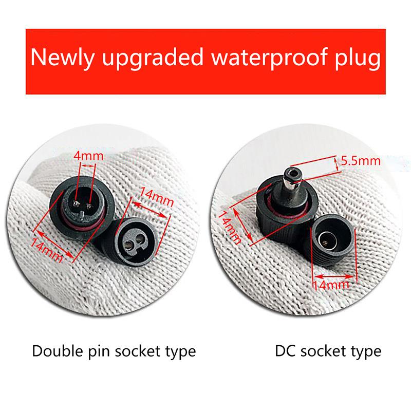 3/5/10M Wear Resistant Portable Solar Spotlights Waterproof Cord Extension Cable