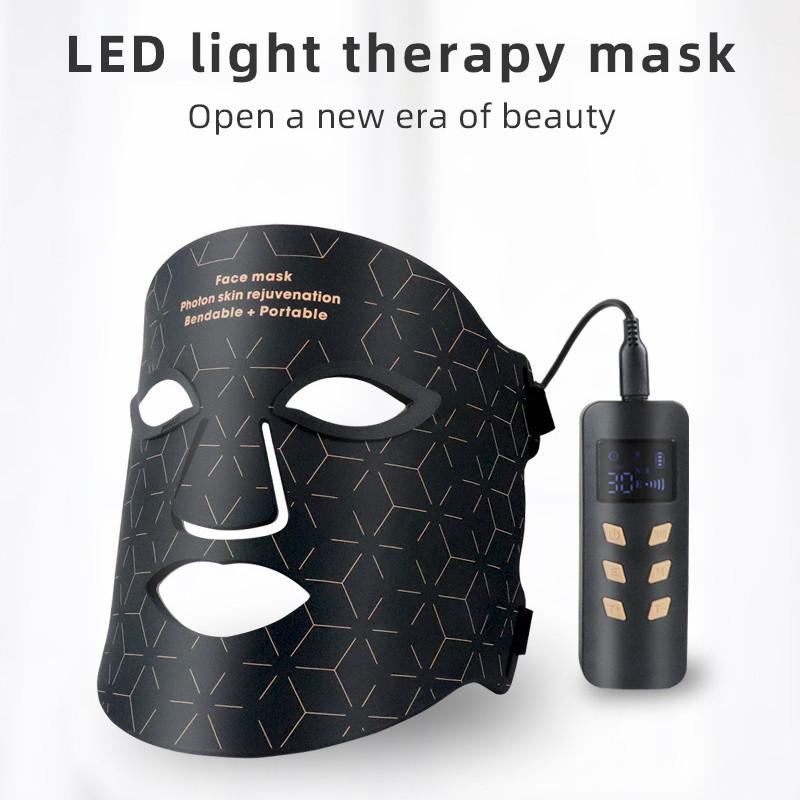 Household Facial Mask Spectrometer Photorejuvenation Instrument LED Color Light Silica Gel Large Row Lamp Mask Beauty Instrument 160 * 180 * 48mm