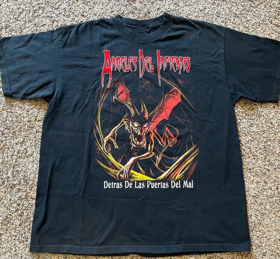 Angeles Del Infierno Band Album Cotton One Sided T-Shirt TU296 XL