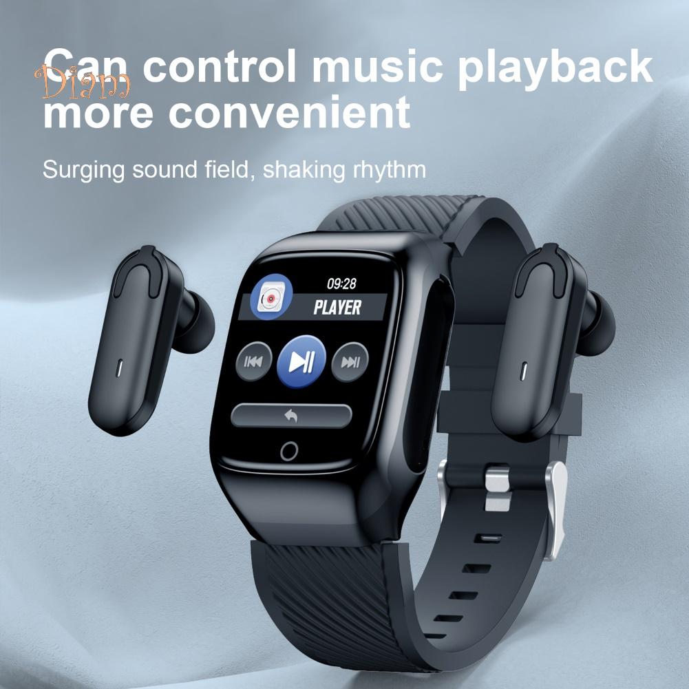 Buy ALL-FASHION-MALL S300 2 In 1 Bluetooth Earphones Smart Watch Heart Rate  Monitor Sport Bracelet at affordable prices — free shipping, real reviews  with photos — Joom