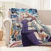 Anime Uma M-Musume Cinderella GrayS Blanket Soft Comfortable Nap Plush Suitable For Iiving Room Office Bedroom Home Kid Gift