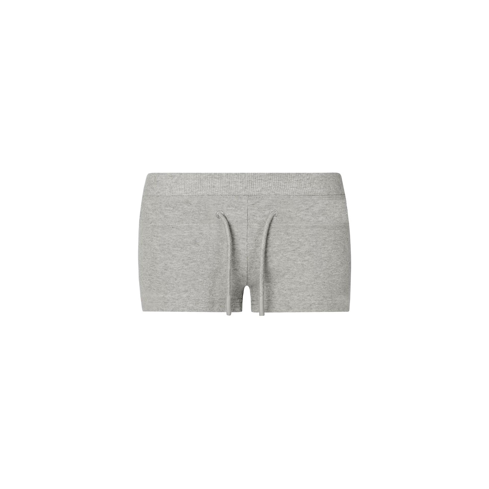 Women s Low-Rise Slim-Fit Stretchy Sports Knit Hot Pants M серый