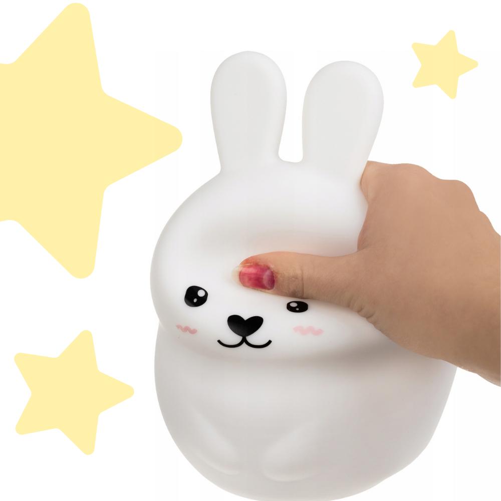 Silicone Rabbit Touch Night Lamp, Colors with Remote Control, Wireless Lamp