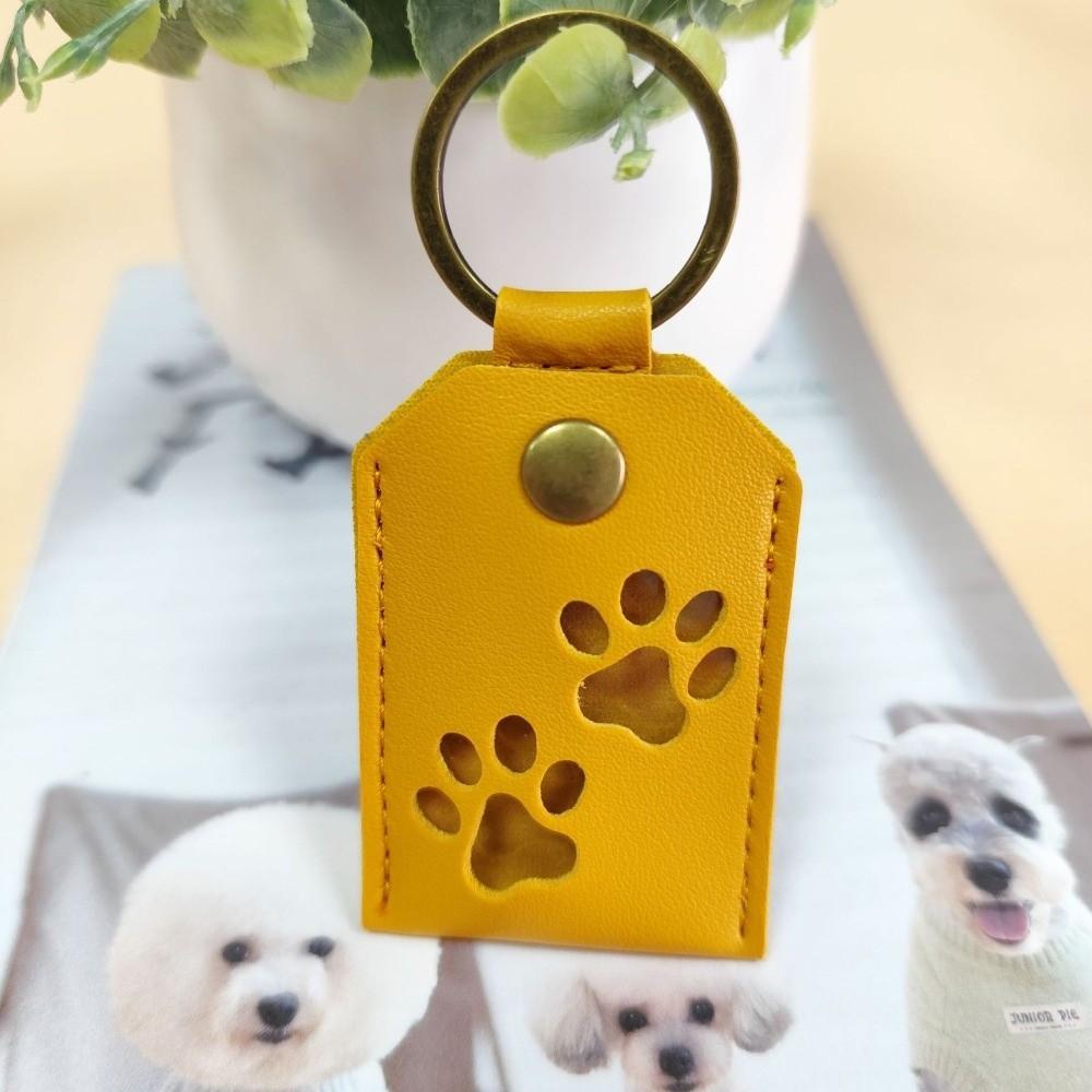Cat Dog Claw Pet Hair Keychain Keyring Dogs Paw Pendant Pet Hair Storage Bag  Hanging Accessory