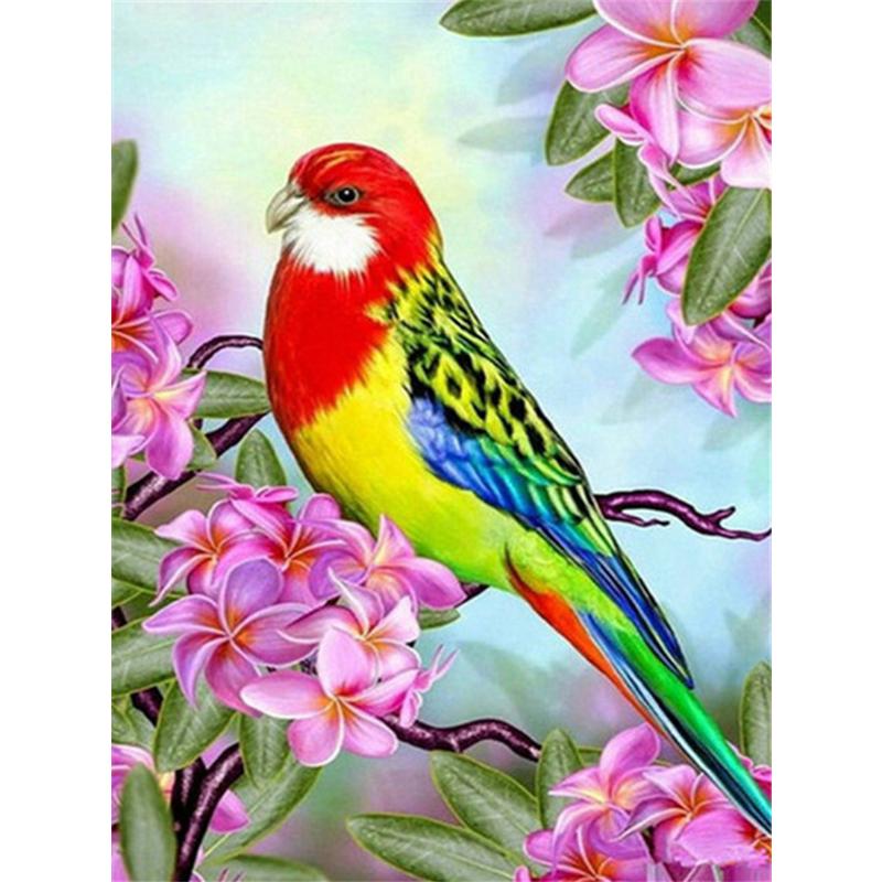 5d Diamond Painting Flower Birds Full Square/Round Diamond Embroidery Cross Stitch Peony Mosaic Needlework Home Decor Kits