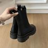 Internet celebrity explosion comfortable short boots medium boots 2025 autumn and winter round head women's Martin boots