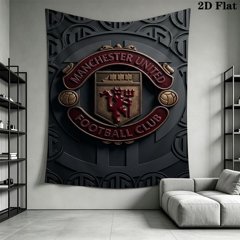 Manchester Crest Emblem Bedding 1 Duvet Cover 2 Pillowcase Without Core Christmas Birthday Gift Soft And Comfortable Bedding Set