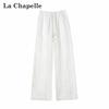 La Chapelle Women's Tencel Wide-Leg Denim Pants