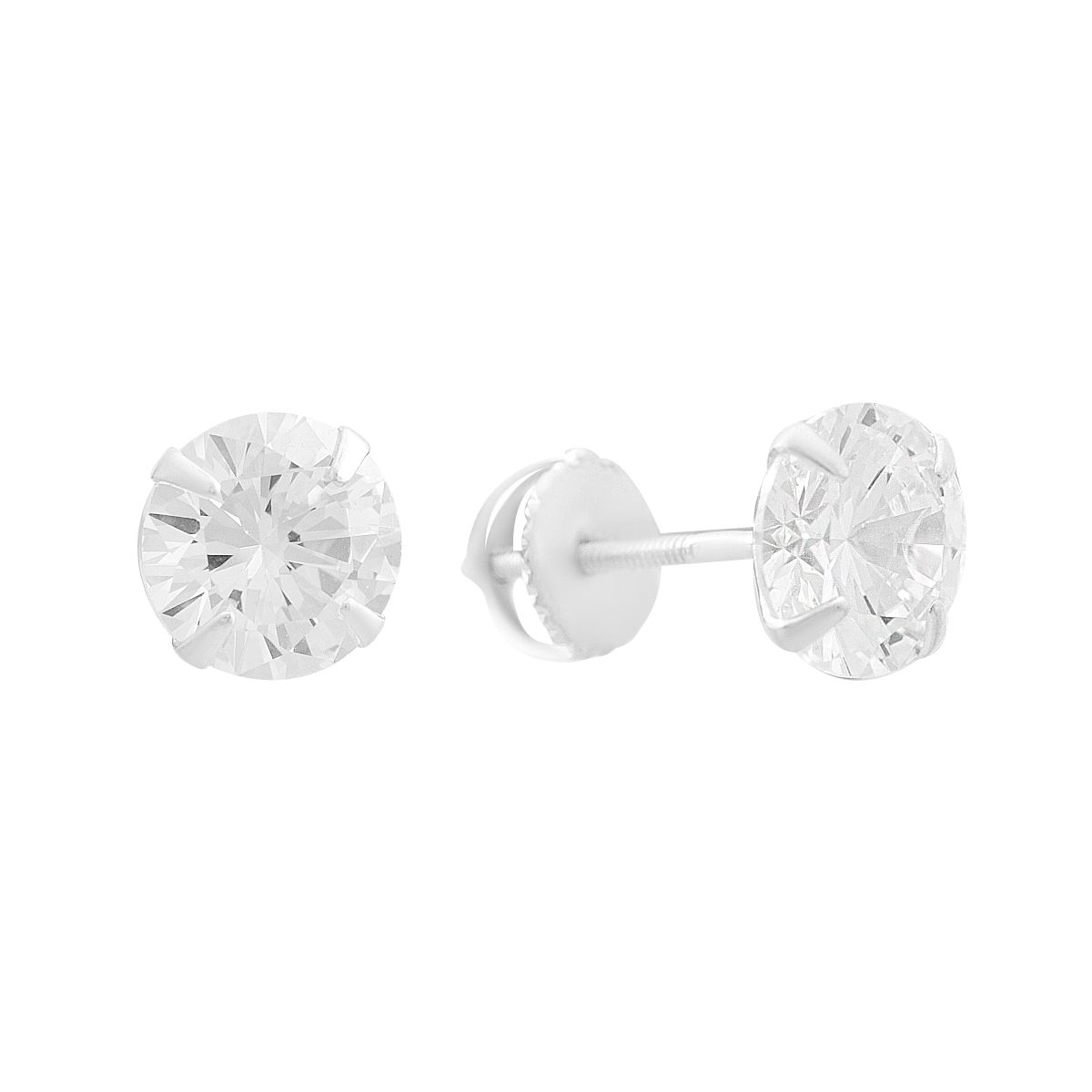 

Silver earrings with cubic zirkonia (2207634) білий