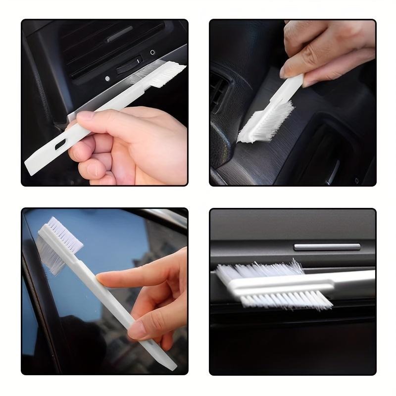 1pc Dual-Sided Car Edge & Corner Gap Cleaning Brush Car Cleaning Tools Accessories