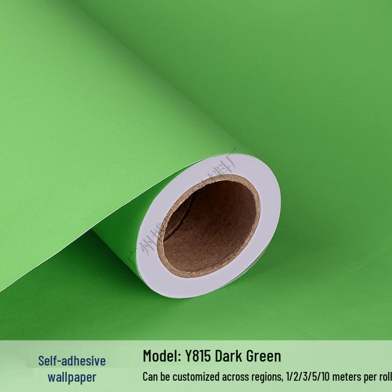 Papel Tapiz Adhesivo Impermeable de Color Sólido para Habitaciones Infantiles y Espacios de Vida
